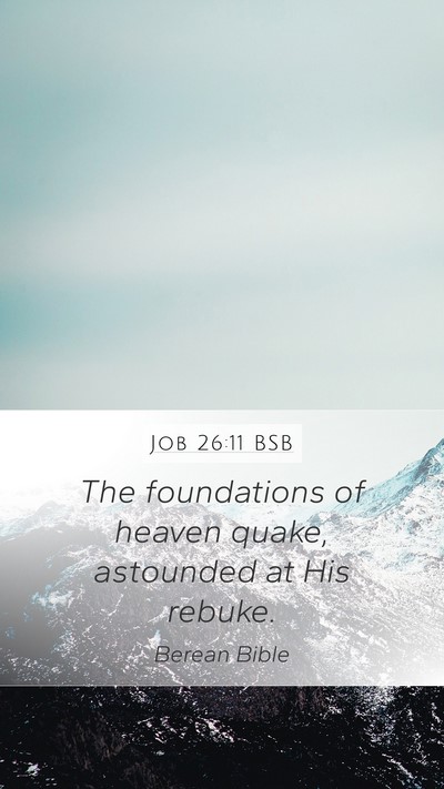 Job 26:11 BSB Bible Verse Image