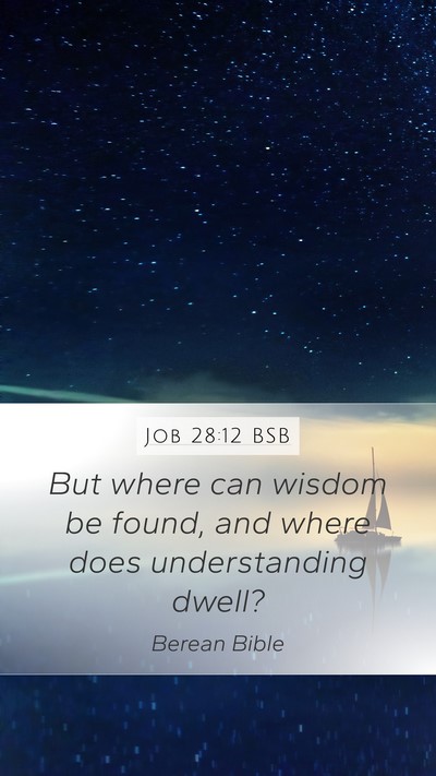 Job 28:12 BSB Bible Verse Image