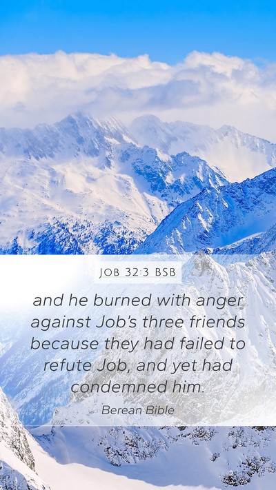 Job 32:3 BSB Bible Verse Image