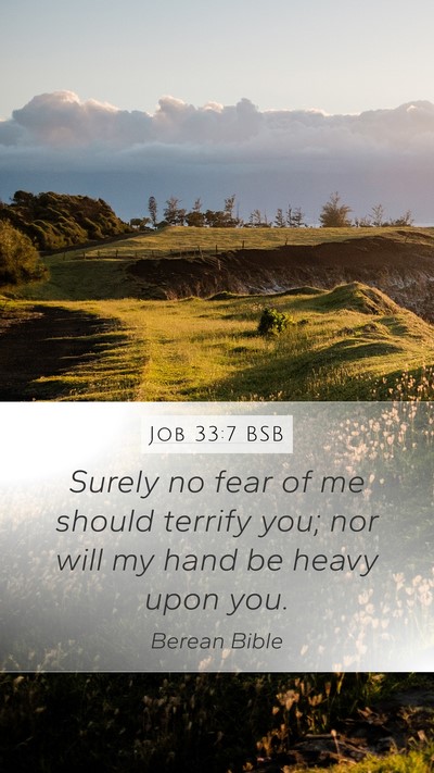 Job 33:7 BSB Bible Verse Image