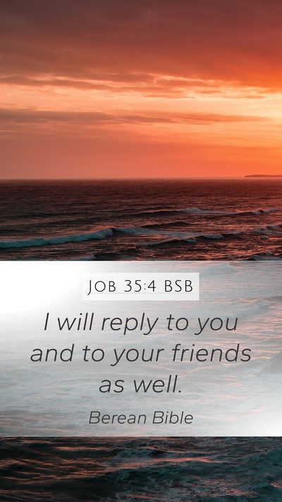 Job 35:4 BSB Bible Verse Image