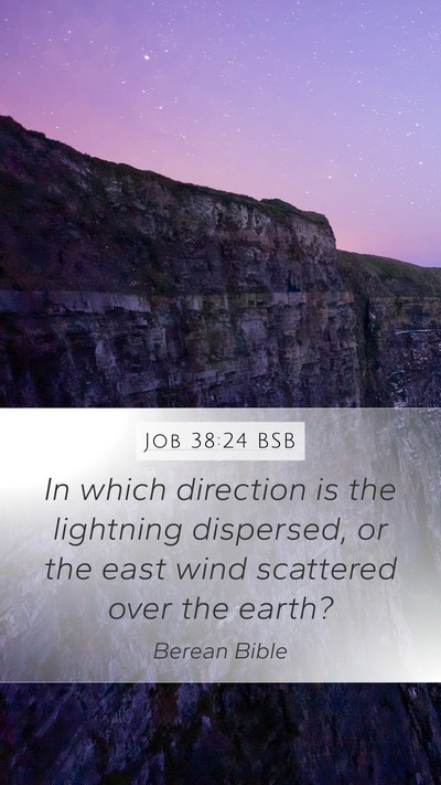 Job 38:24 BSB Bible Verse Image
