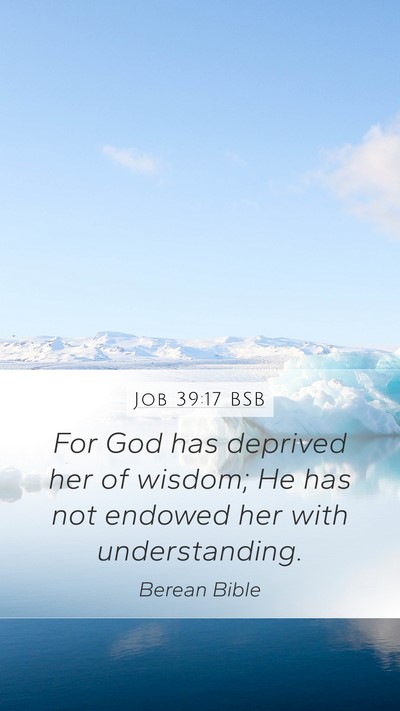 Job 39:17 BSB Bible Verse Image