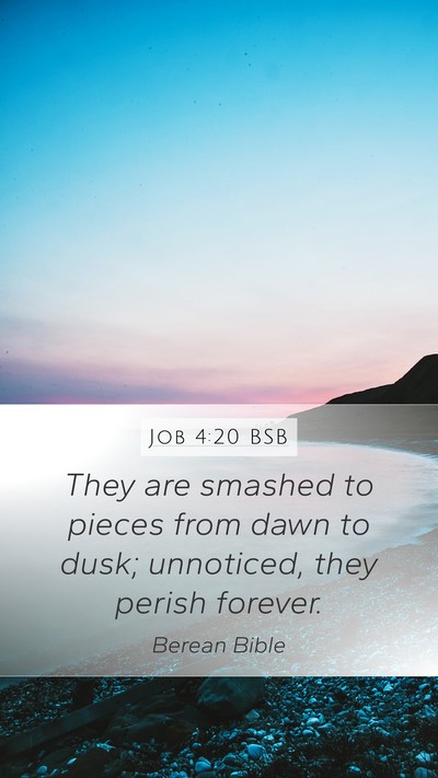 Job 4:20 BSB Bible Verse Image
