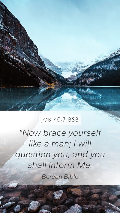 Job 40:7 BSB Bible Verse Image
