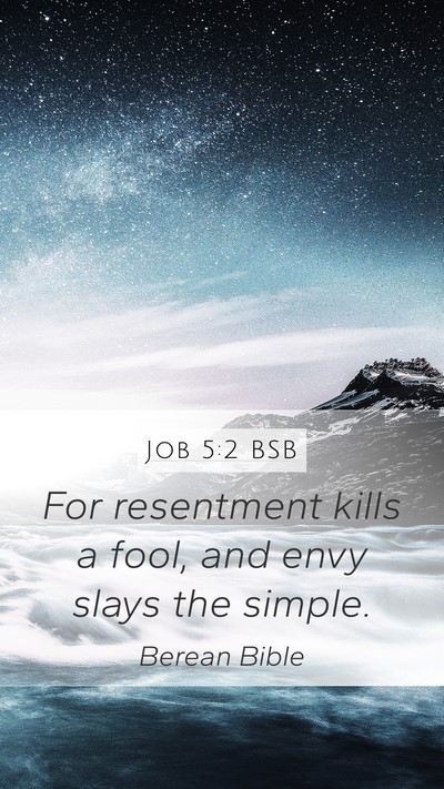 Job 5:2 BSB Bible Verse Image