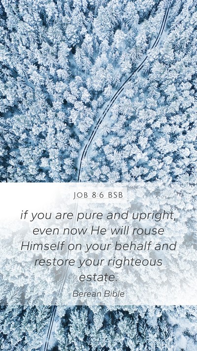 Job 8:6 BSB Bible Verse Image