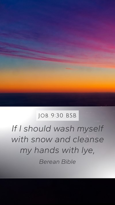 Job 9:30 BSB Bible Verse Image