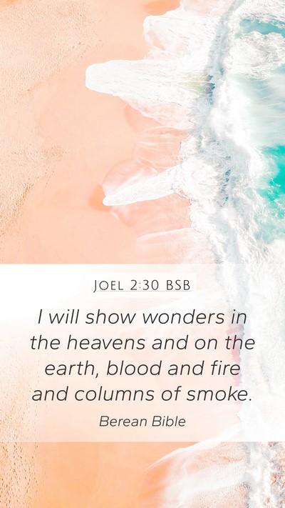 Joel 2:30 BSB Bible Verse Image