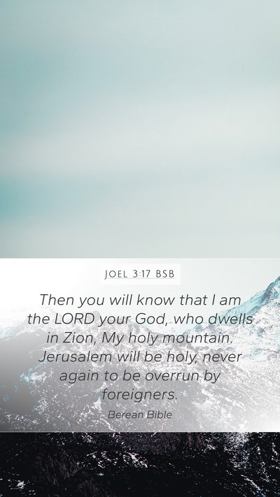 Joel 3:17 BSB Bible Verse Image