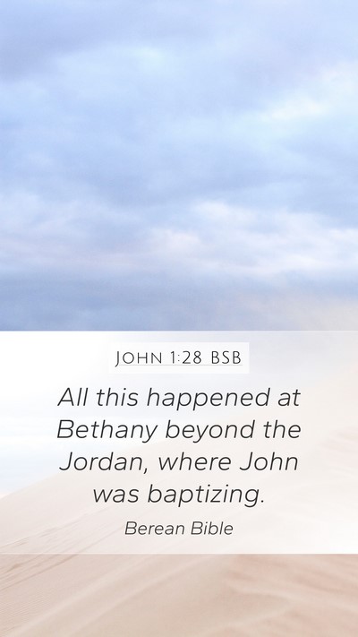 John 1:28 BSB Bible Verse Image