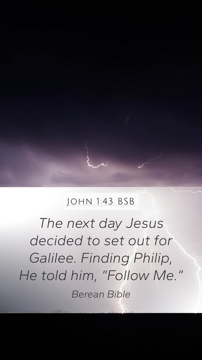 John 1:43 BSB Bible Verse Image