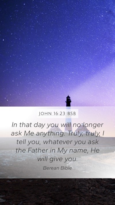 John 16:23 BSB Bible Verse Image