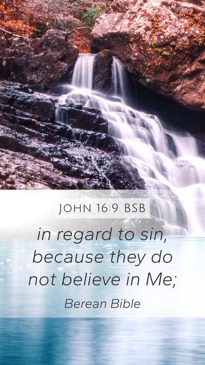 John 16:9 BSB Mobile Phone Wallpaper - in regard to sin, because they do not believe in - Mobile Bible Verse Wallpaper