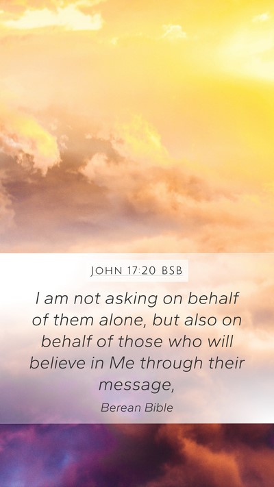 John 17:20 BSB Bible Verse Image