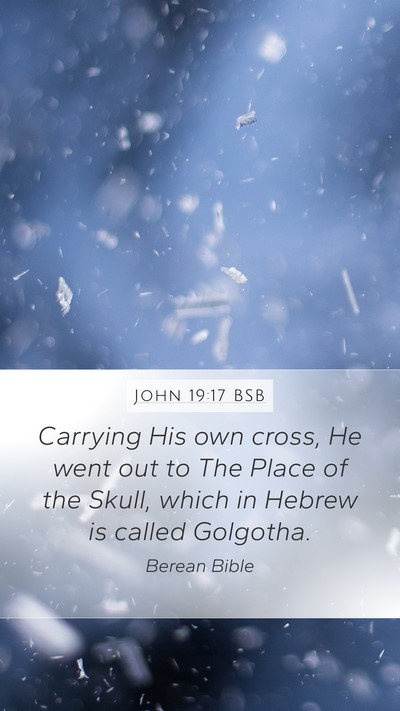 John 19:17 BSB Bible Verse Image