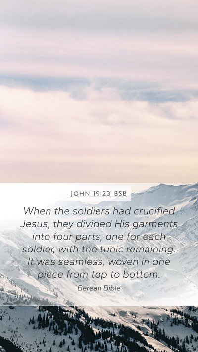 John 19:23 BSB Bible Verse Image