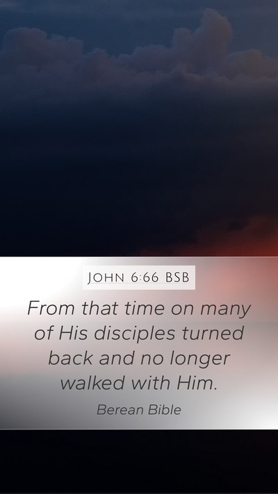 John 6:66 BSB Bible Verse Image