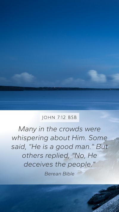 John 7:12 BSB Bible Verse Image