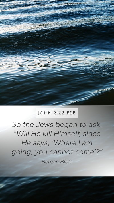 John 8:22 BSB Bible Verse Image