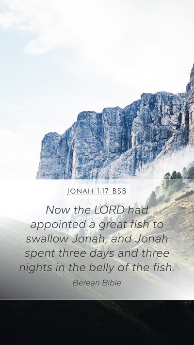 Jonah 1:17 BSB Bible Verse Image