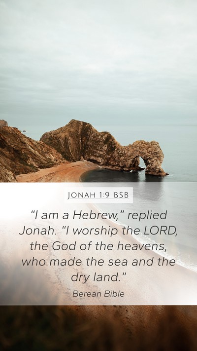 Jonah 1:9 BSB Bible Verse Image