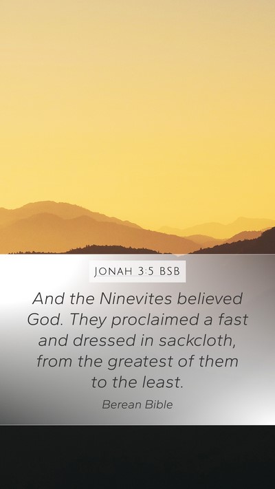 Jonah 3:5 BSB Bible Verse Image