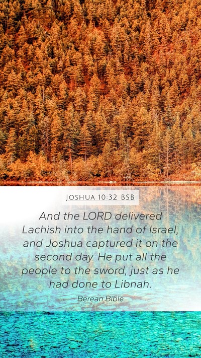 Joshua 10:32 BSB Bible Verse Image