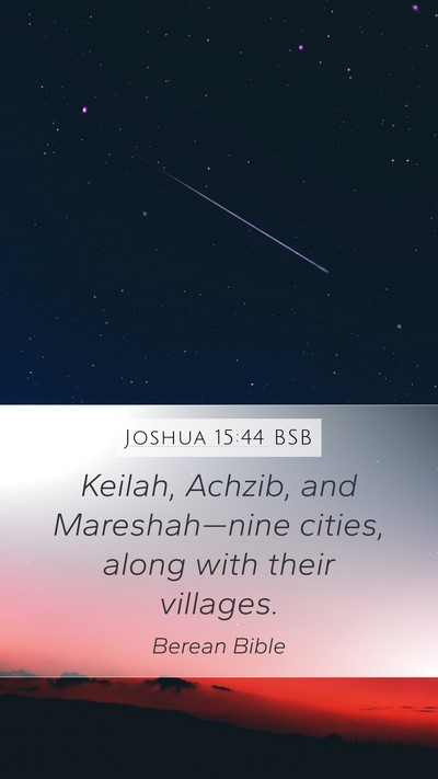 Joshua 15:44 BSB Bible Verse Image