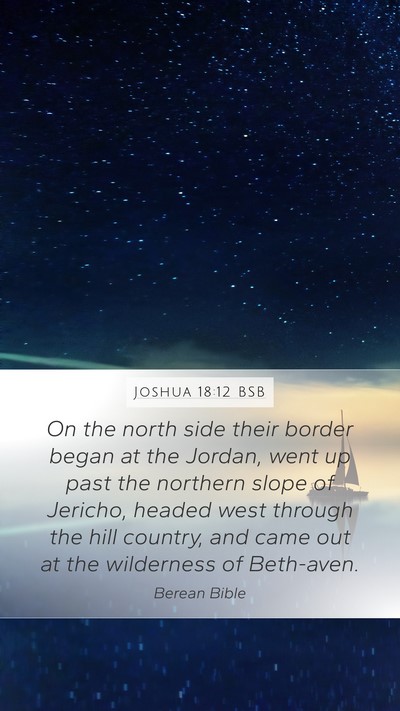 Joshua 18:12 BSB Bible Verse Image