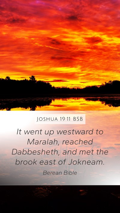 Joshua 19:11 BSB Bible Verse Image