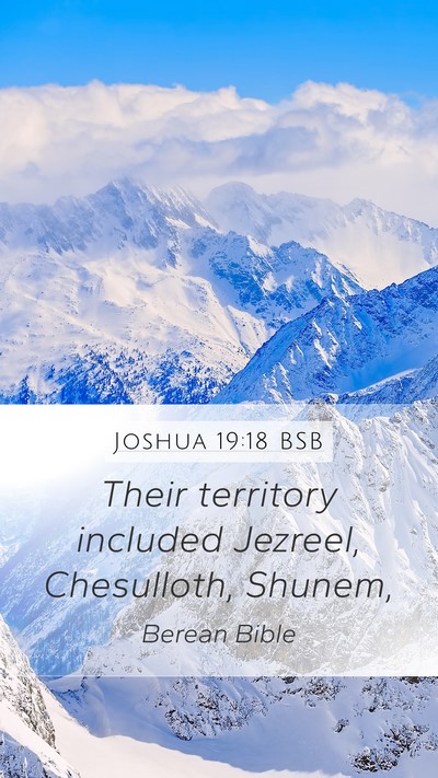 Joshua 19:18 BSB Bible Verse Image