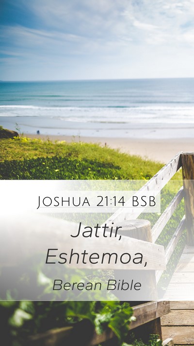 Joshua 21:14 BSB Bible Verse Image