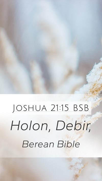 Joshua 21:15 BSB Bible Verse Image