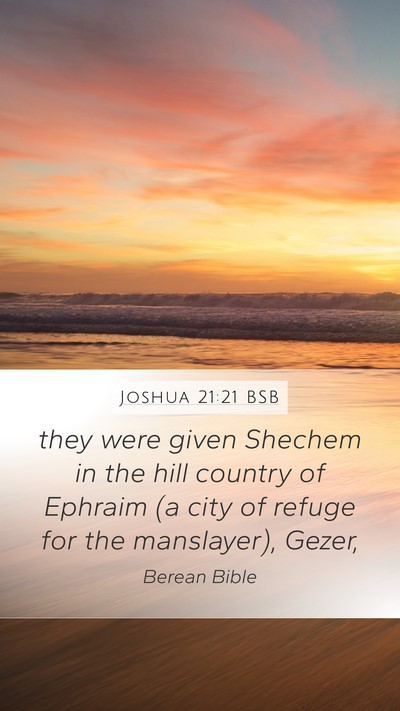 Joshua 21:21 BSB Bible Verse Image
