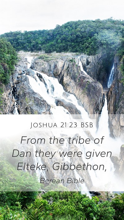 Joshua 21:23 BSB Bible Verse Image