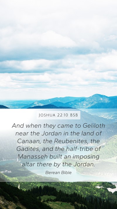 Joshua 22:10 BSB Bible Verse Image