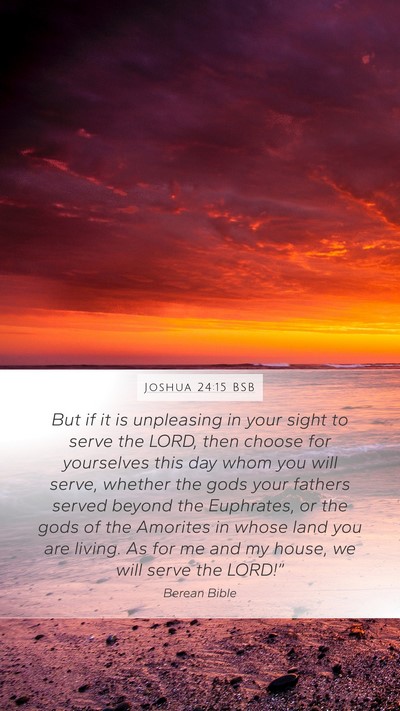 Joshua 24:15 BSB Bible Verse Image