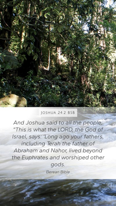 Joshua 24:2 BSB Bible Verse Image