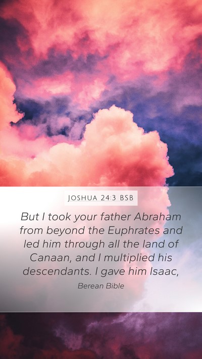 Joshua 24:3 BSB Bible Verse Image