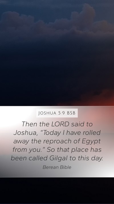Joshua 5:9 BSB Bible Verse Image