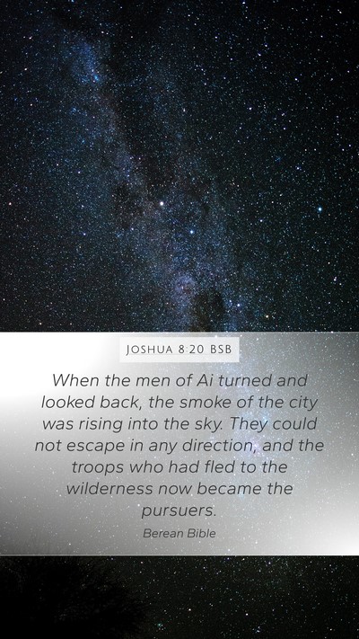 Joshua 8:20 BSB Bible Verse Image