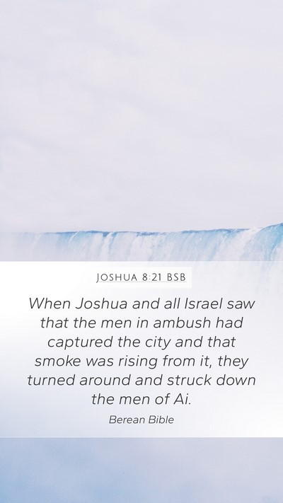 Joshua 8:21 BSB Bible Verse Image