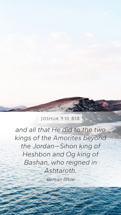 Joshua 9:10 BSB Bible Verse Image