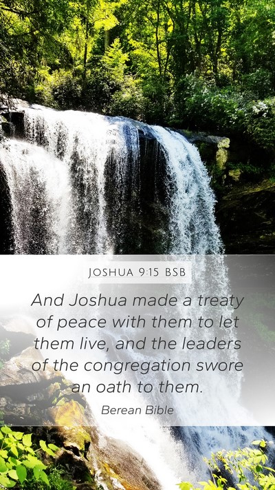 Joshua 9:15 BSB Bible Verse Image