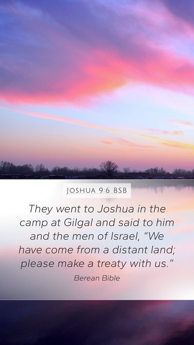 Joshua 9:6 BSB Bible Verse Image