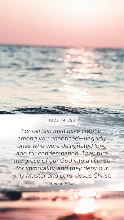 Jude 1:4 BSB Bible Verse Image