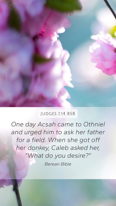 Judges 1:14 BSB Bible Verse Image