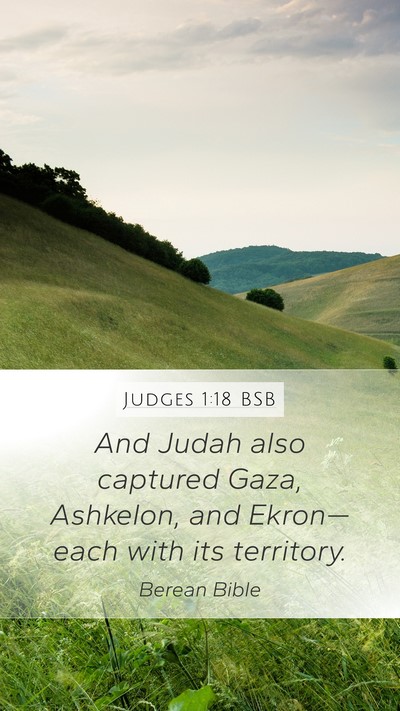 Judges 1:18 BSB Bible Verse Image