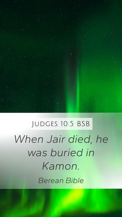 Judges 10:5 BSB Bible Verse Image